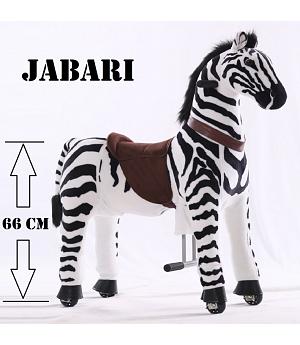 Caballo-CEBRA Infantil KID-HORSE "Jabari " BLANCO CON RAYAS, niños 4-9 años. LI-TB-2001M